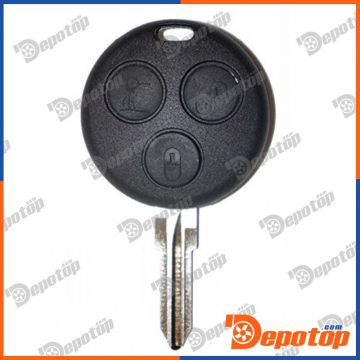 C-30 Coque de Clé Télécommande pour: Benz Smart 3 buttons remote key blank no logo